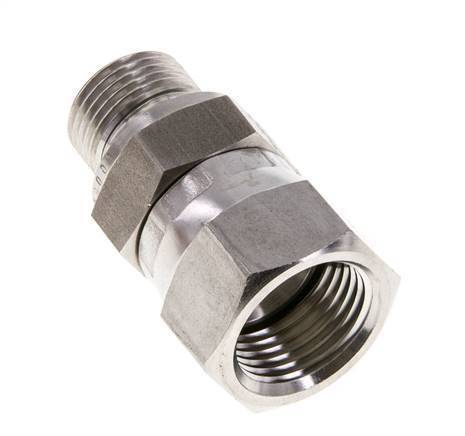 Mamelon réducteur JIC UNF 3/4''-16 Femelle x G3/8'' Mâle Ajustable Acier Inoxydable 275bar (3863.75psi)