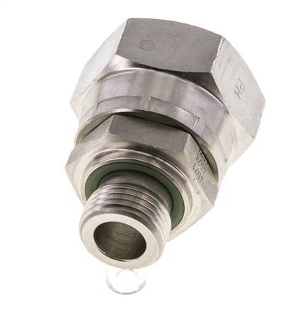 Mamelon réducteur JIC UN 1-5/16''-12 Femelle x G1/2'' Mâle Ajustable Acier inoxydable 170bar (2388.5psi)