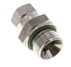 Mamelon réducteur JIC UNF 3/4''-16 Femelle x G3/4'' Mâle Ajustable Acier inoxydable 250bar (3512.5psi)