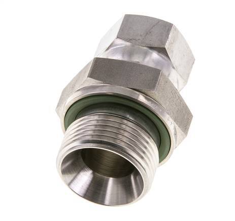 Mamelon réducteur JIC UNF 3/4''-16 Femelle x G3/4'' Mâle Ajustable Acier inoxydable 250bar (3512.5psi)