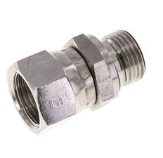 Mamelon réducteur JIC UNF 7/8''-14 Femelle x G1/2'' Mâle Ajustable Acier inoxydable 210bar (2950.5psi)