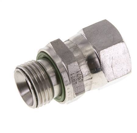 Mamelon réducteur JIC UNF 7/8''-14 Femelle x G1/2'' Mâle Ajustable Acier inoxydable 210bar (2950.5psi)