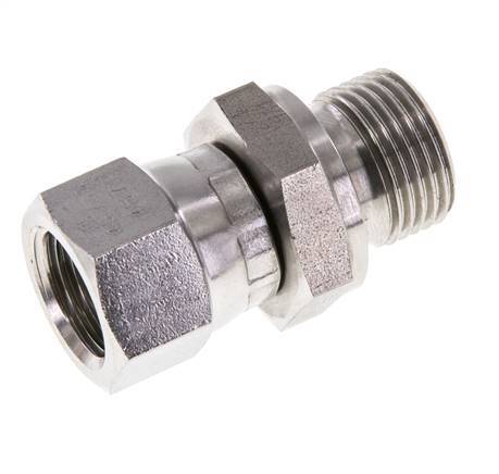 Mamelon réducteur JIC UNF 9/16''-18 Femelle x G3/8'' Mâle Ajustable Acier Inoxydable 275bar (3863.75psi)