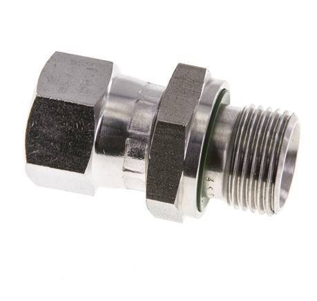 Mamelon réducteur JIC UNF 9/16''-18 Femelle x G3/8'' Mâle Ajustable Acier Inoxydable 275bar (3863.75psi)