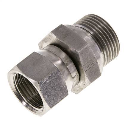 JIC Reducing Nipple UNF 7/8''-14 Female x G3/4'' Male Adjustable Stainless Steel 250bar (3512.5psi)