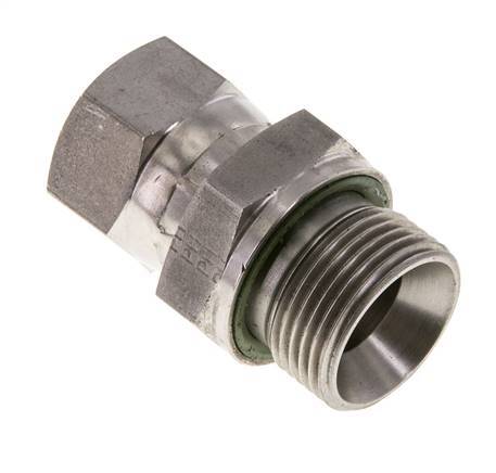 Mamelon réducteur JIC UNF 7/8''-14 Femelle x G3/4'' Mâle Ajustable Acier inoxydable 250bar (3512.5psi)