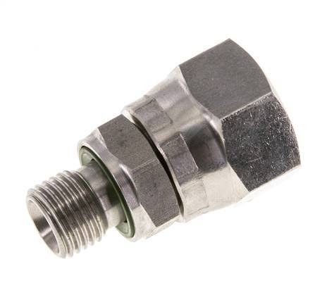 Mamelon réducteur JIC UNF 3/4''-16 Femelle x G1/4'' Mâle Ajustable Acier Inoxydable 275bar (3863.75psi)