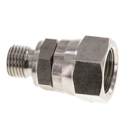 Mamelon réducteur JIC UNF 3/4''-16 Femelle x G1/4'' Mâle Ajustable Acier Inoxydable 275bar (3863.75psi)