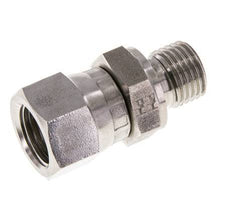 Mamelon réducteur JIC UNF 9/16''-18 Femelle x G1/4'' Mâle Ajustable Acier inoxydable 275bar (3863.75psi)