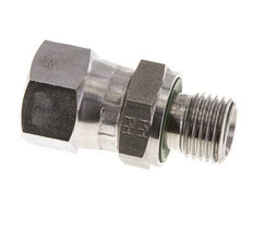 JIC Reducing Nipple UNF 9/16''-18 Female x G1/4'' Male Adjustable Stainless Steel 275bar (3863.75psi)