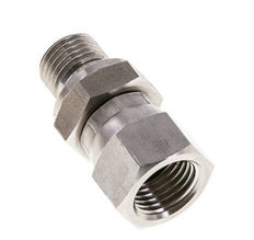 Mamelon réducteur JIC UNF 9/16''-18 Femelle x G1/4'' Mâle Ajustable Acier inoxydable 275bar (3863.75psi)