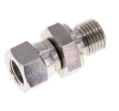 Mamelon réducteur JIC UNF 7/16''-20 Femelle x G1/4'' Mâle Ajustable Acier inoxydable 310bar (4355.5psi)