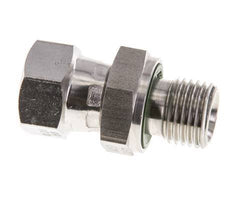Mamelon réducteur JIC UNF 7/16''-20 Femelle x G1/4'' Mâle Ajustable Acier inoxydable 310bar (4355.5psi)