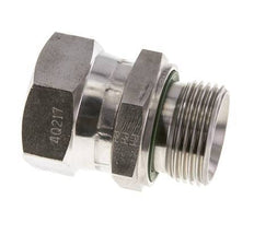 JIC Reducing Nipple UN 1-5/16''-12 Female x G1'' Male Adjustable Stainless Steel 170bar (2388.5psi)