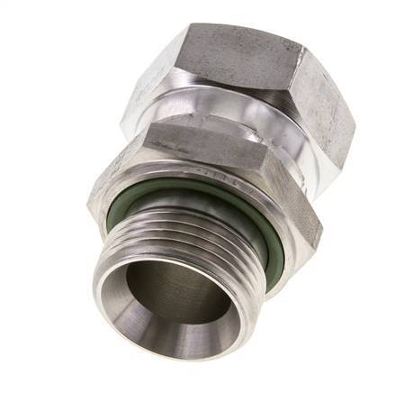 Mamelon réducteur JIC UN 1-5/16''-12 Femelle x G1'' Mâle Ajustable Acier inoxydable 170bar (2388.5psi)