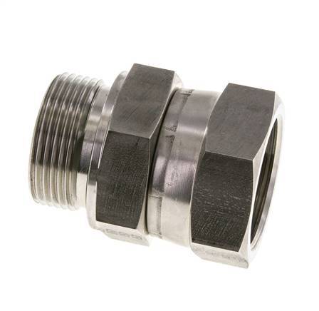 Mamelon réducteur JIC UN 1-5/8''-12 Femelle x G1 1/4'' Mâle Ajustable Acier inoxydable 140bar (1967.0psi)