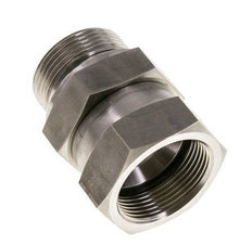 Mamelon réducteur JIC UN 1-5/8''-12 Femelle x G1 1/4'' Mâle Ajustable Acier inoxydable 140bar (1967.0psi)