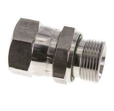 Mamelon réducteur JIC UN 1-1/16''-12 Femelle x G3/4'' Mâle Ajustable Acier inoxydable 210bar (2950.5psi)