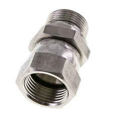Mamelon réducteur JIC UN 1-1/16''-12 Femelle x G3/4'' Mâle Ajustable Acier inoxydable 210bar (2950.5psi)