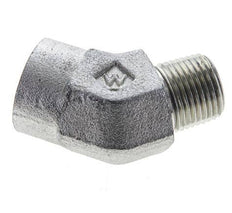 Raccord angulaire 45deg 3/8'' NPT Mâle x Femelle Acier 210bar (2950.5psi)