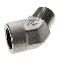 45deg Angled Fitting 3/4'' NPT Male x Female Steel 170bar (2388.5psi)