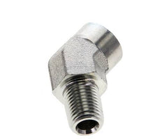 Raccord coudé 45deg 1/4'' NPT Mâle x Femelle Acier 275bar (3863.75psi)