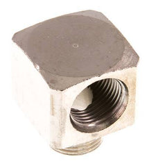 Raccord coudé 90deg G3/8'' Mâle x Femelle Laiton nickelé 16bar (224.8psi)