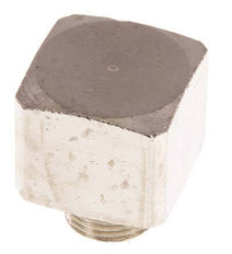 Raccord coudé 90deg G3/8'' Mâle x Femelle Laiton nickelé 16bar (224.8psi)