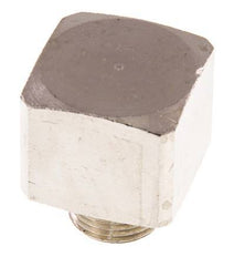 Raccord coudé 90deg G3/8'' Mâle x Femelle Laiton nickelé 16bar (224.8psi)