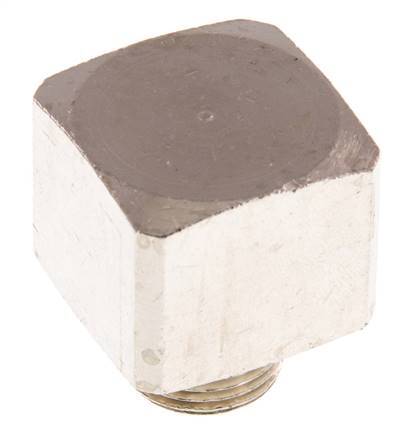 Raccord coudé 90deg G3/8'' Mâle x Femelle Laiton nickelé 16bar (224.8psi)