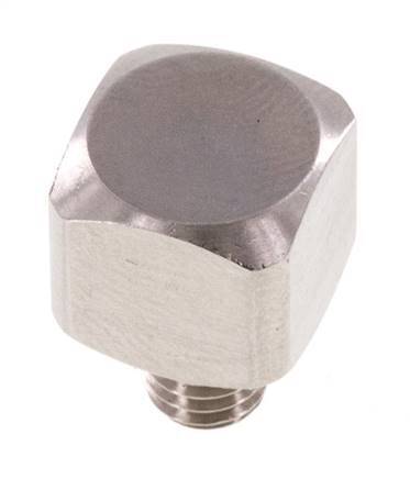 Raccord coudé 90deg M5 mâle x femelle Acier inoxydable 16bar (224.8psi)