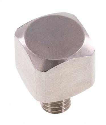 Raccord coudé 90deg M5 mâle x femelle Acier inoxydable 16bar (224.8psi)