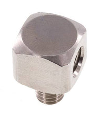Raccord coudé 90deg M5 mâle x femelle Acier inoxydable 16bar (224.8psi)