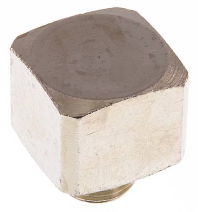 Raccord coudé 90deg G1/2'' Mâle x Femelle Laiton nickelé 16bar (224.8psi)