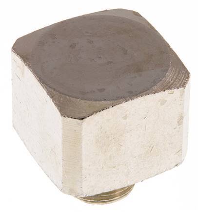 Raccord coudé 90deg G1/2'' Mâle x Femelle Laiton nickelé 16bar (224.8psi)