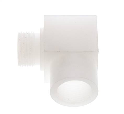 Raccord coudé 90deg G3/4'' mâle x femelle PVDF 10bar (140.5psi) FDA