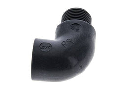 Raccord coudé 90deg G3/4'' mâle x femelle PVDF 10bar (140.5psi) FDA