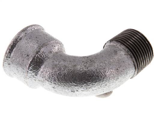 Raccord coudé 90deg G3/4'' mâle x femelle PVDF 10bar (140.5psi) FDA