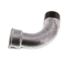 Raccord coudé 90deg 1 1/2'' Mâle R x Femelle Rp Long Fonte 25bar (351.25psi)