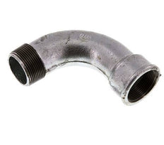 Raccord coudé 90deg 1 1/2'' Mâle R x Femelle Rp Long Fonte 25bar (351.25psi)