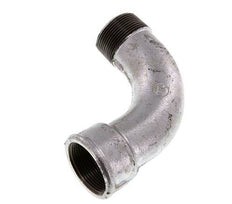 Raccord coudé 90deg 1 1/2'' Mâle R x Femelle Rp Long Fonte 25bar (351.25psi)