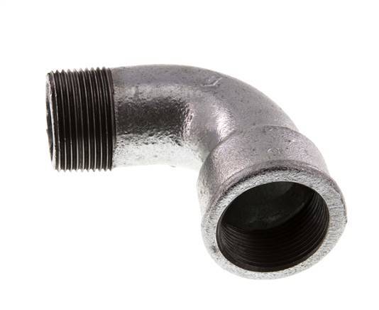 Raccord coudé 90deg 1 1/4'' Male R x Female Rp Short Cast Iron 25bar (351.25psi)
