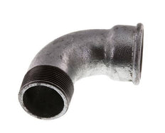 Raccord coudé 90deg 1 1/2'' Male R x Female Rp Short Cast Iron 25bar (351.25psi)