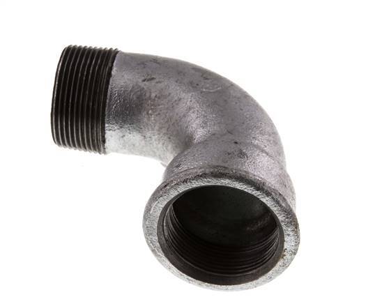 Raccord coudé 90deg 1 1/2'' Male R x Female Rp Short Cast Iron 25bar (351.25psi)