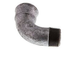 Raccord coudé 90deg 1'' Mâle R x Femelle Rp Court Fonte 25bar (351.25psi)