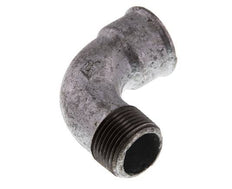Raccord coudé 90deg 1'' Mâle R x Femelle Rp Court Fonte 25bar (351.25psi)