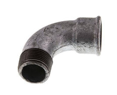 Raccord coudé 90deg 1'' Mâle R x Femelle Rp Court Fonte 25bar (351.25psi)