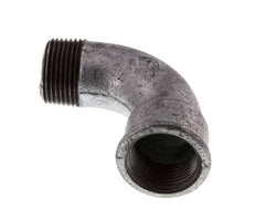 Raccord coudé 90deg 1'' Mâle R x Femelle Rp Court Fonte 25bar (351.25psi)