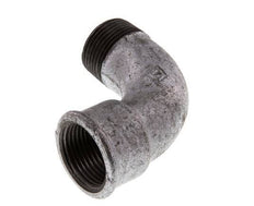 Raccord coudé 90deg 1'' Mâle R x Femelle Rp Court Fonte 25bar (351.25psi)