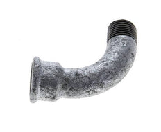 90deg Angled Fitting 3/8'' Male R x Female Rp Long Cast Iron 25bar (351.25psi) [2 Pieces]